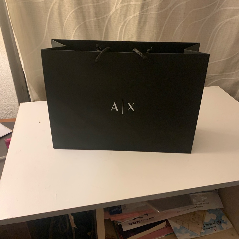 A/X Armani Exchange Men's Black Shopping Bag